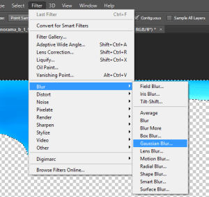 Apply a guasian blur